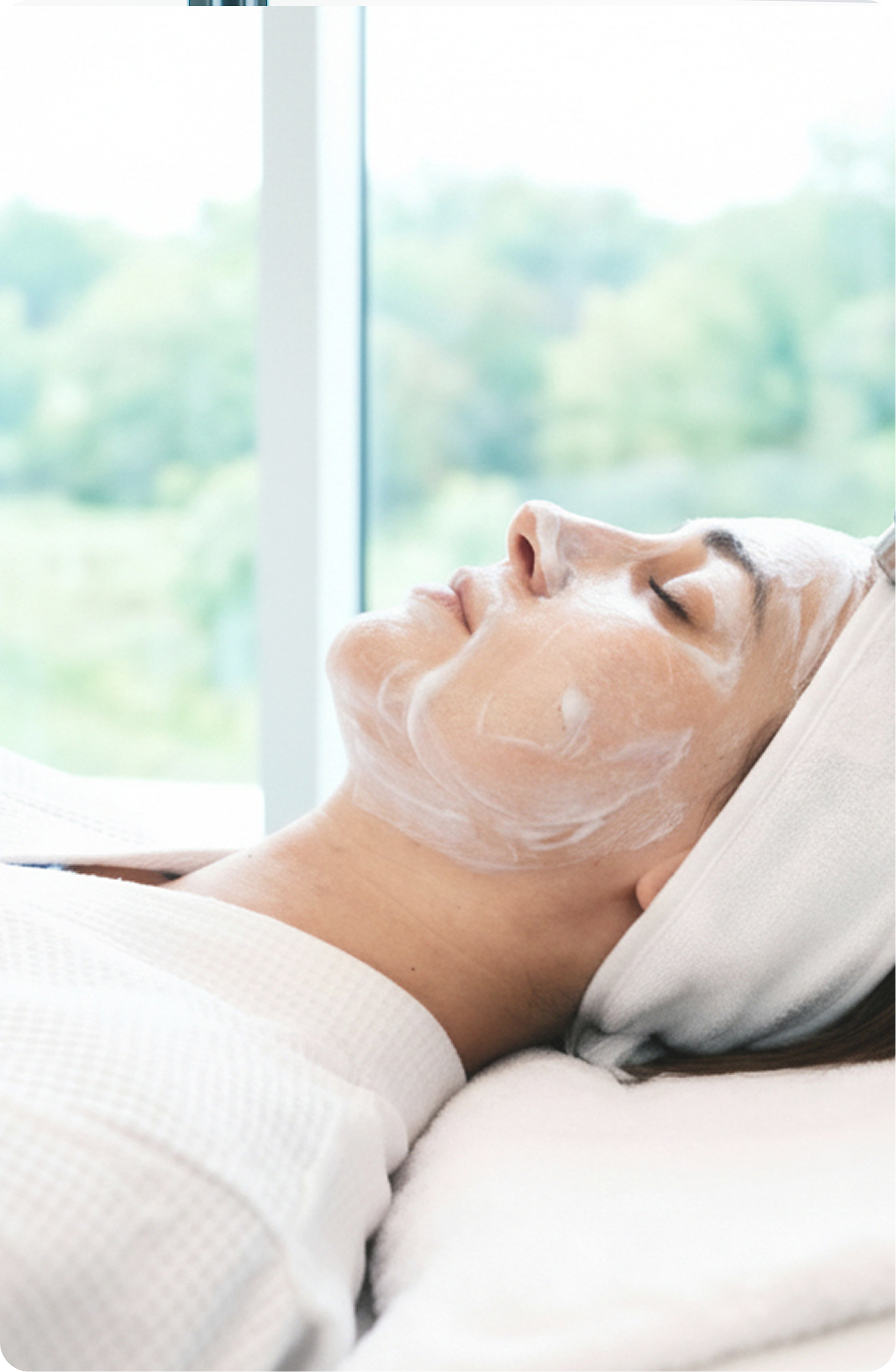 Limpieza facial durante tratamiento